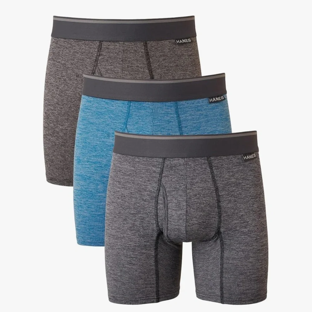 Hanes Comfort Flex Fit Men's Breathable Stretch Mesh Boxer Brief 3-pack Size M